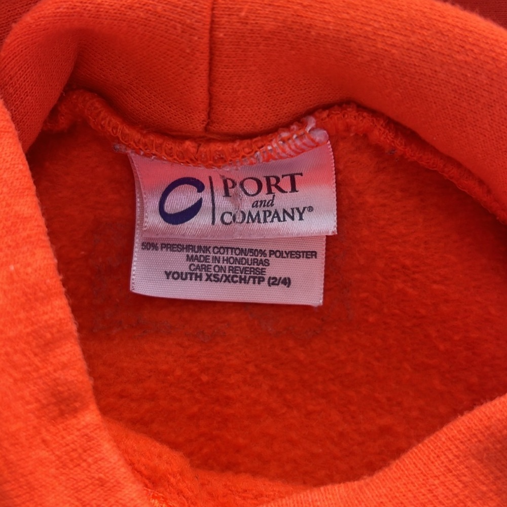 Kids Clemson Hooded Sweatshirt Size Youth XS 2-4 Years - Picture 3 of 3